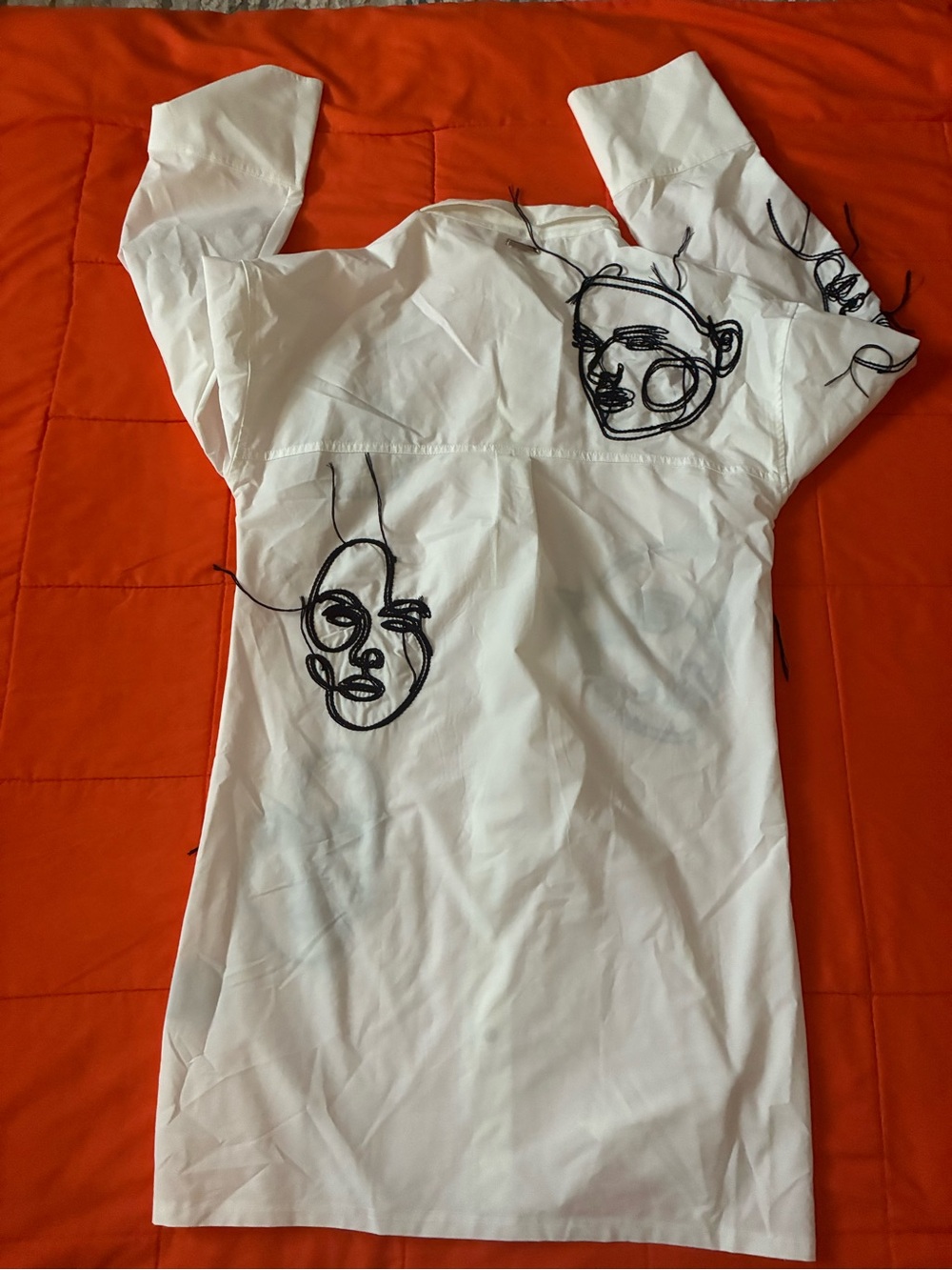 Maniere De Voir Womens Shirt Dress 10 Embroidered - Picture 2 of 7